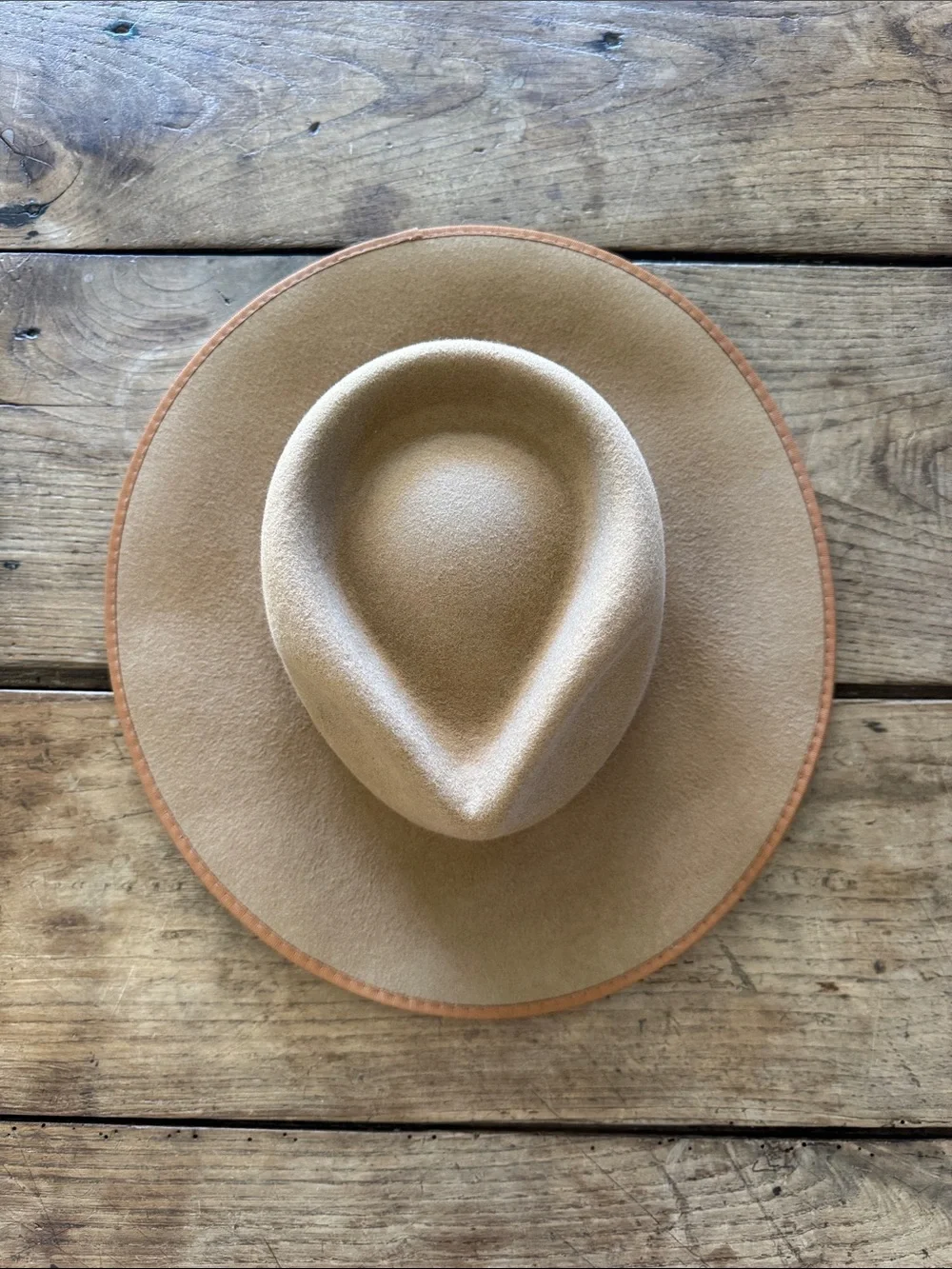 Lack of Color Teak Rancher hat Kids Wide-Brim in Tan - one size Australian wool